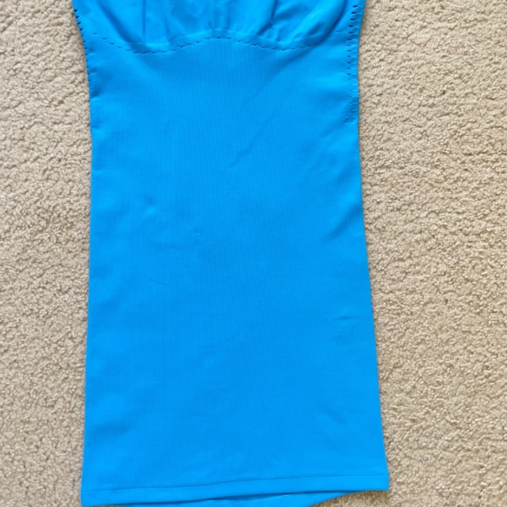 ALO Yoga Sky Blue Racerback Bodycon Dress - Picture 9 of 15
